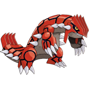 Groudon, the Legendary mascot of Ruby