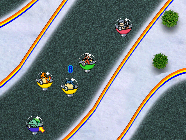 Pokemon Racing in Pokemon Team Turbo