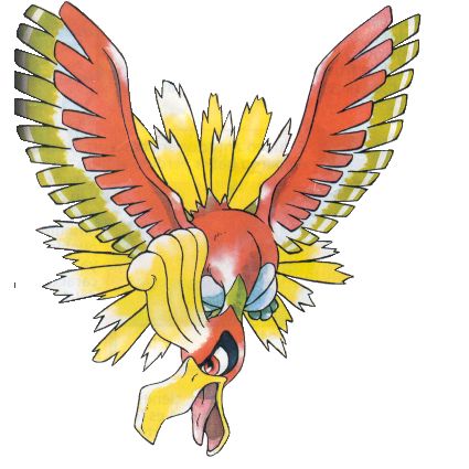 Ho-Oh Artwork from Pokemon Gold
