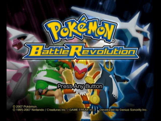 Pokemon Battle Revolution title screen