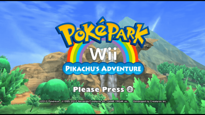 PokéPark Wii: Pikachu's Adventure title screen