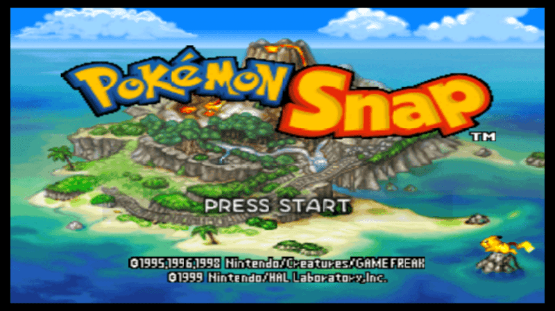 Pokemon Snap title screen