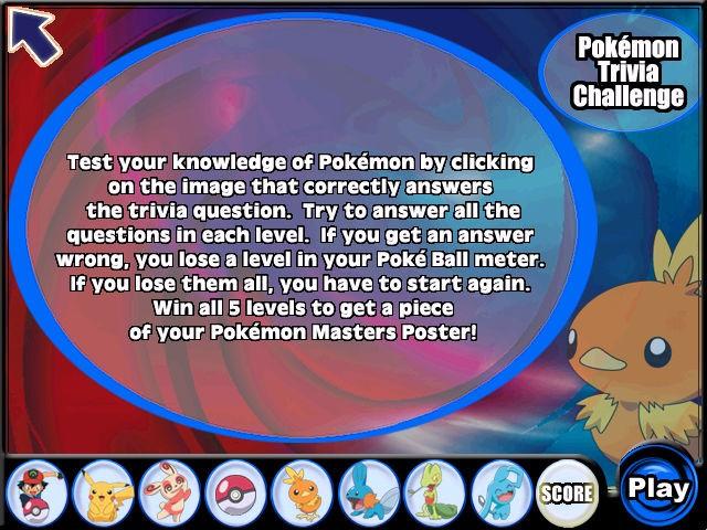 Pokemon Trivia Challenge