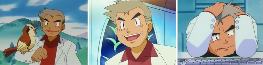 Professor Oak in the anime