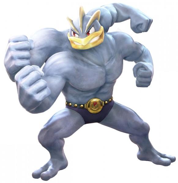 Machamp, the hero of the Pokkén Tournament trailer