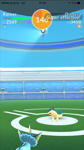 Weak raid boss being beaten