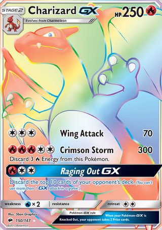Charizard-GX — Rainbow Rare (150/147)