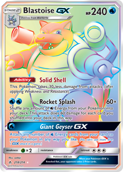 218 Blastoise-GX