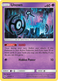 91 Unown
