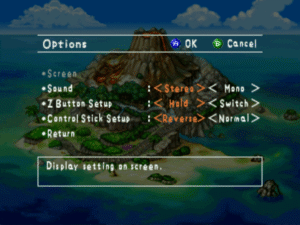 144164 pokemon snap nintendo 64 screenshot option screen