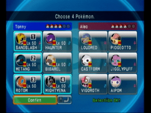278200 pokemon battle revolution wii screenshot choose your pocket