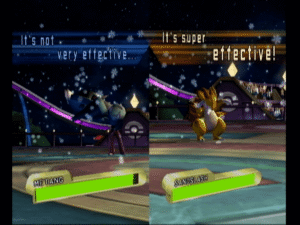 278203 pokemon battle revolution wii screenshot not very effective