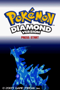 606619 pokemon diamond version nintendo ds screenshot title screen