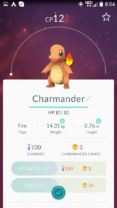 850838 pokemon go android screenshot charmander s summary screen