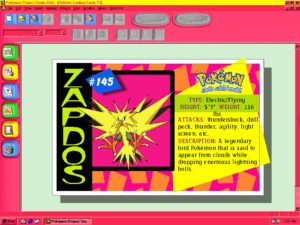 Character Card Pokemon Zapdos