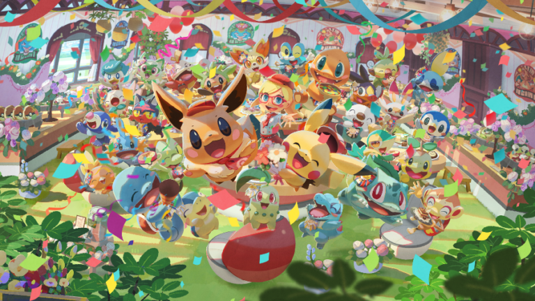 Café ReMix key art for the Pokémon 30th anniversary