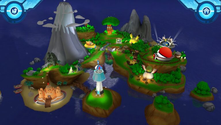 The version 1.3 island at night