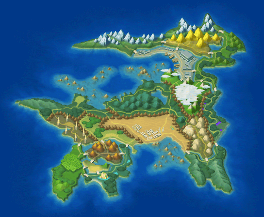 Map of the Ransei region