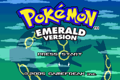 Pokémon Emerald title screen
