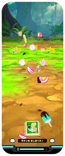 Throwing sweets in Catch now! mode