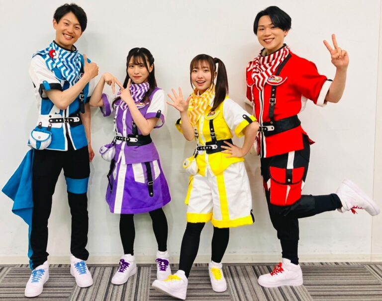 The original Frienda Navigators: Hiroto, Nagisa, Mai and Jin