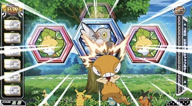 Medals in play at a Pokmon Medal World station