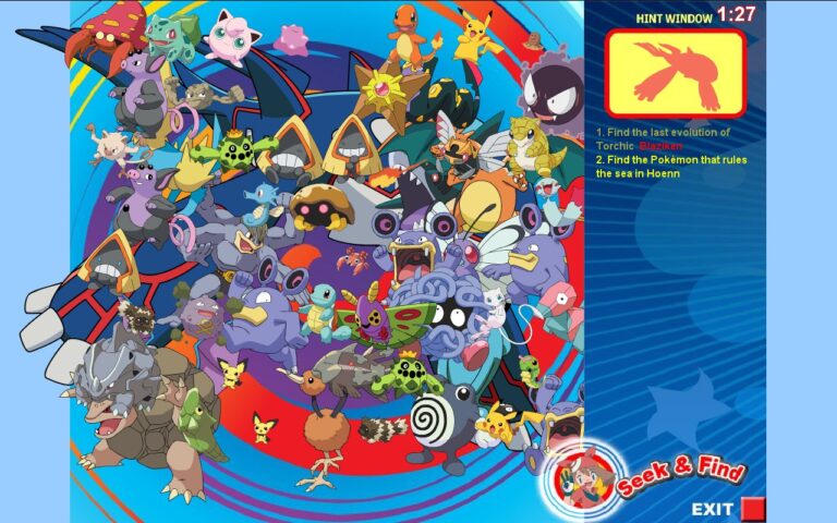 Level three of Pokémon Seek & Find