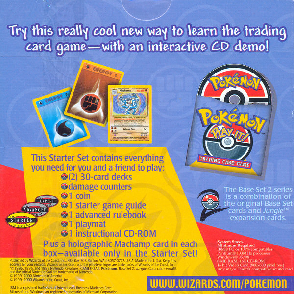 Back of the 2-Player CD-ROM Starter Set box