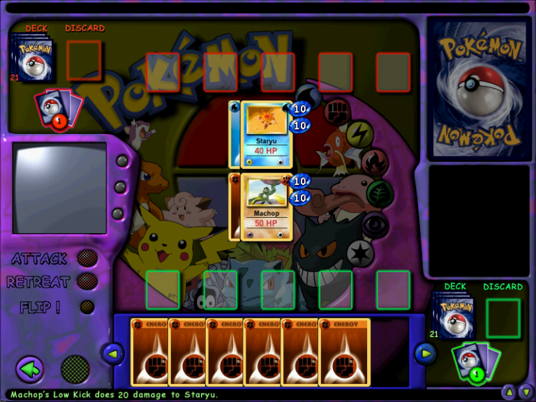 The Machop stage after your first turn.