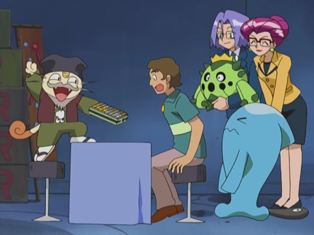 Pros and Con Artists (AG050) – Pokémon anime still