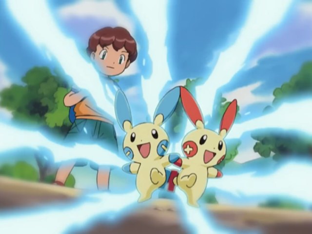 Cheer Pressure (AG052) – Pokémon anime still