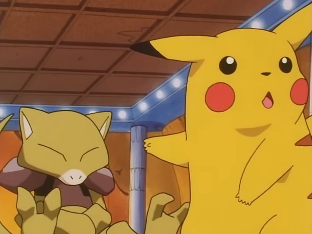 Abra and the Psychic Showdown (EP022) – Pokémon anime still