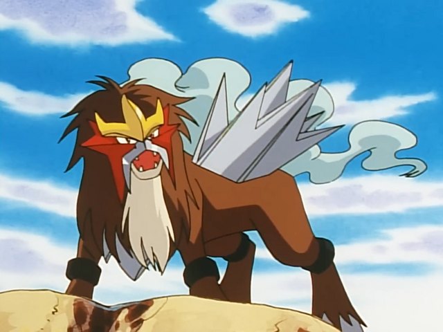 Entei at Your Own Risk (EP259) – Pokémon anime still