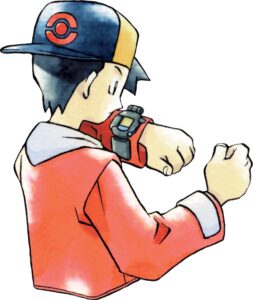 Gold checking his Pokégear