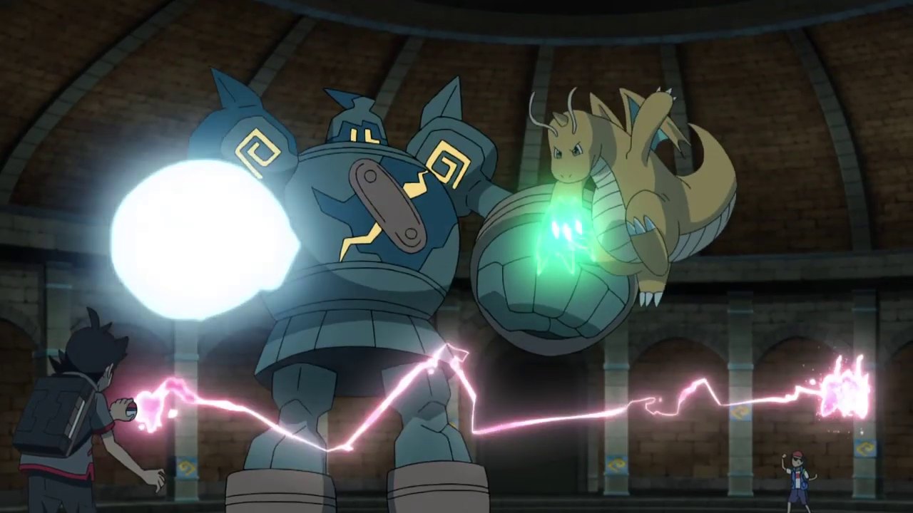 JN014 Raid Battle in The Ruins! – Pokémon Journeys screenshot