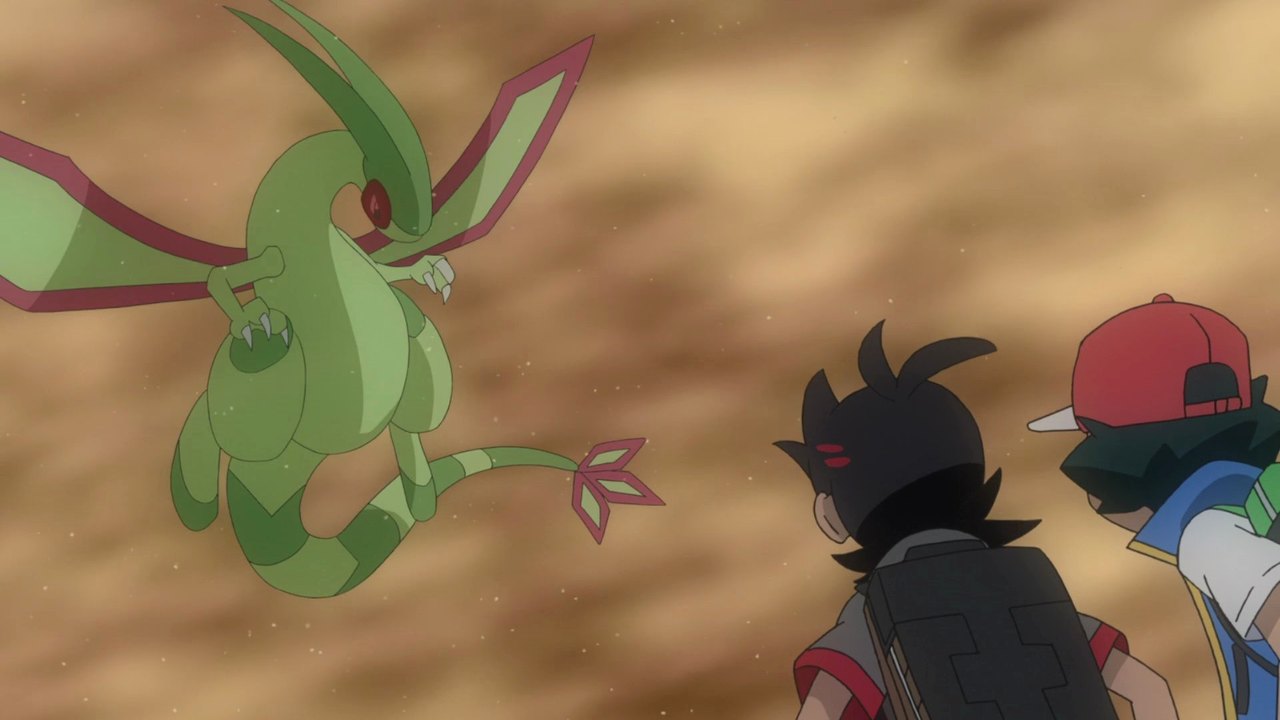 JN036 Making Battles in the Sand! – Pokémon Journeys screenshot