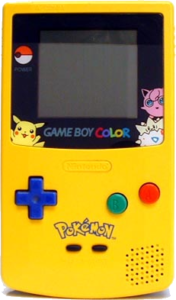 The Pokémon Yellow Pikachu-edition Game Boy Color