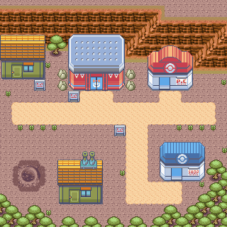 Fallarbor Town, Meteor Falls & Route 114 map