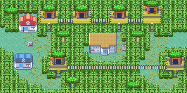 Fortree City & Route 119 map