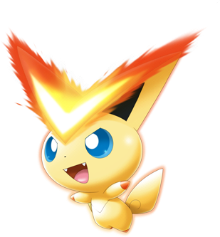 Victini as a Rumble U toy