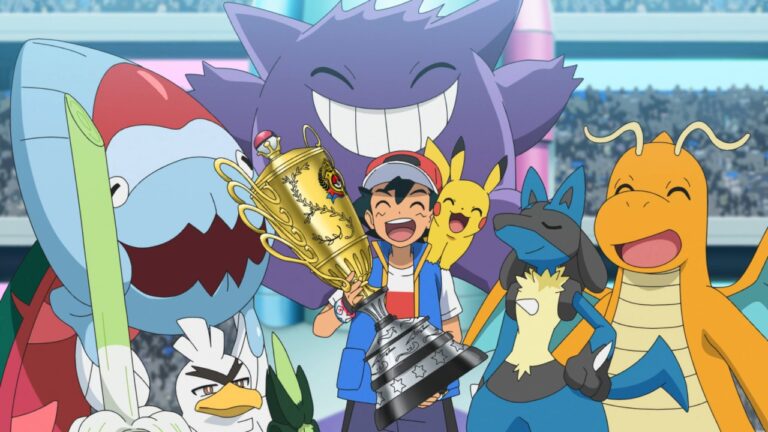 Ash crowned Monarch of the World Coronation Series after beating Leon in Partners in Time! (JN132)