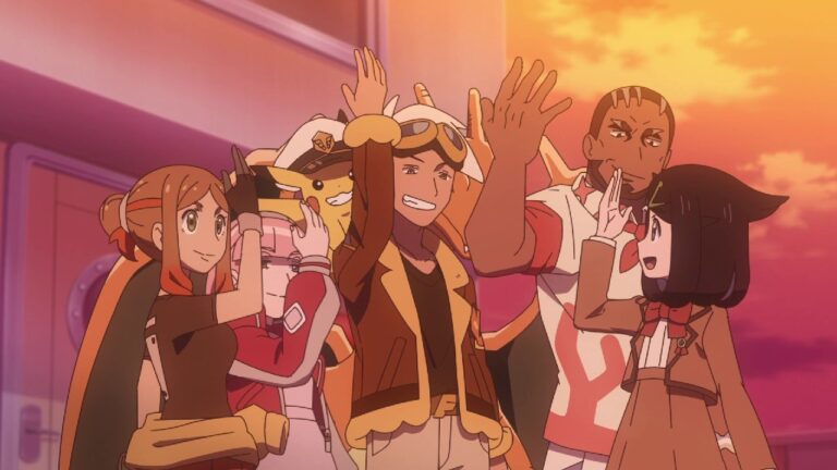 Liko with Friede, Captain Pikachu, Orla, Murdock and Mollie in For Sure! ’Cause Sprigatito’s with Me! (HZ003)