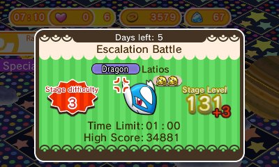An angry Escalation Battle Pokémon