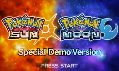 The Special Demo Version title screen