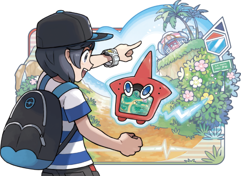 Rotom Pokédex artwork