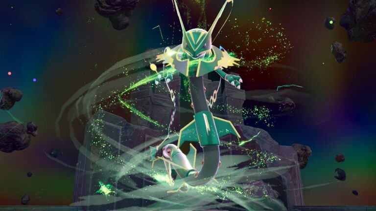 Ansha facing Mega Rayquaza